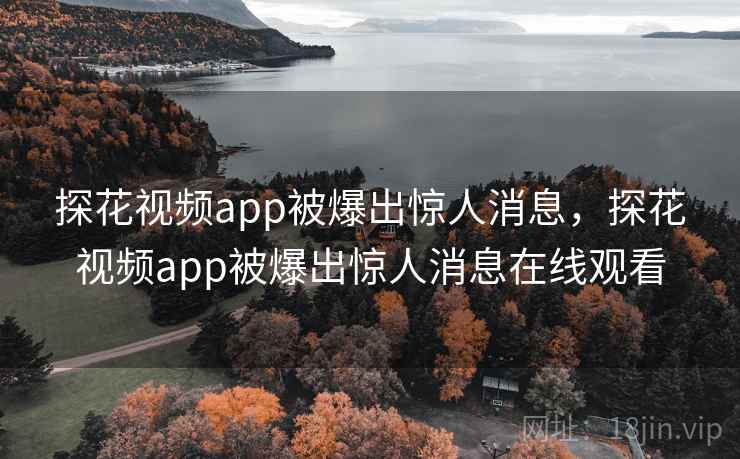 探花视频app被爆出惊人消息，探花视频app被爆出惊人消息在线观看